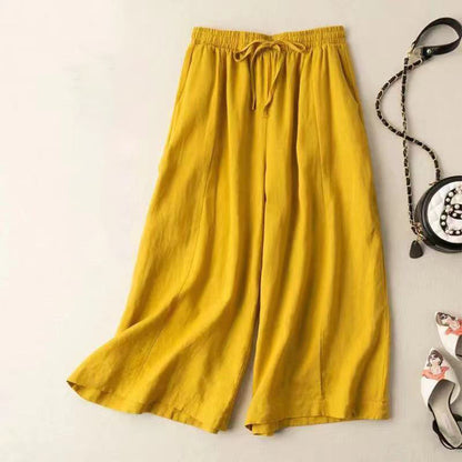 Summer thin all-match wide-leg casual pants