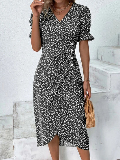 Women's Casual Loose Printed Dress