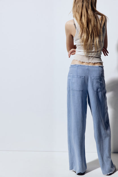 Jean slim effiloché