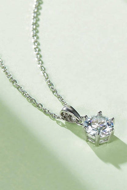 Blue Zone Planet | 1 Carat Moissanite 925 Sterling Silver Necklace