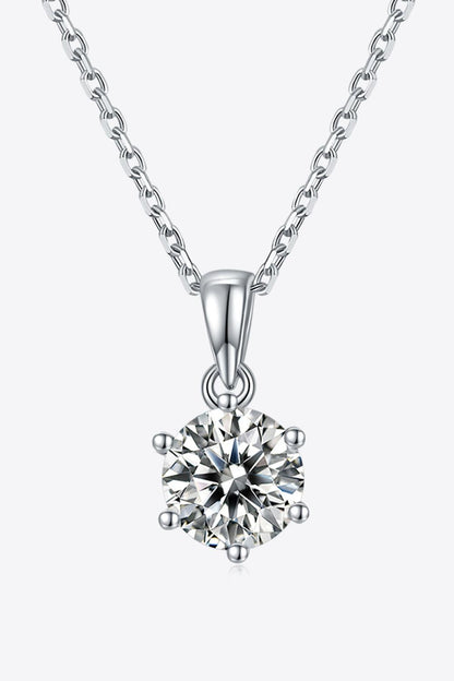Blue Zone Planet | 1 Carat Moissanite 925 Sterling Silver Necklace