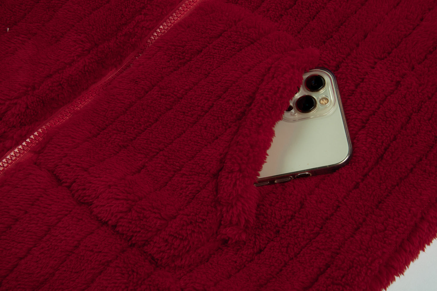 Striped Plush Casual Jacket