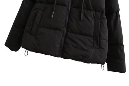 Hooded Short Down Cotton Jacket