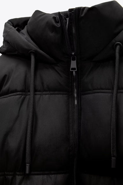 Hooded Short Down Cotton Jacket