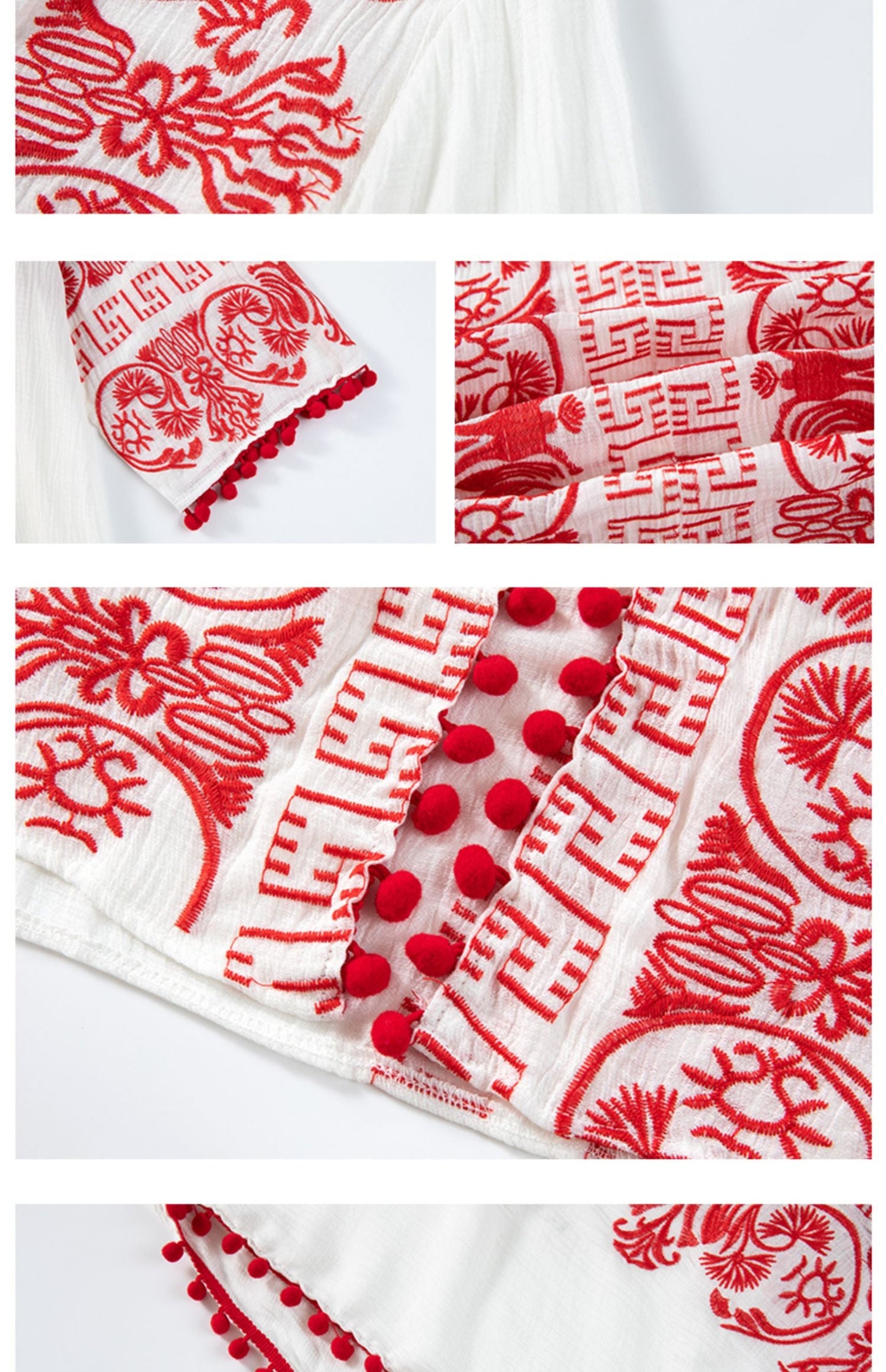 Stylish Design Embroidered Split Maxi