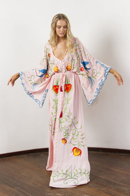 Lia Vintage Boho Maxi Kaftan