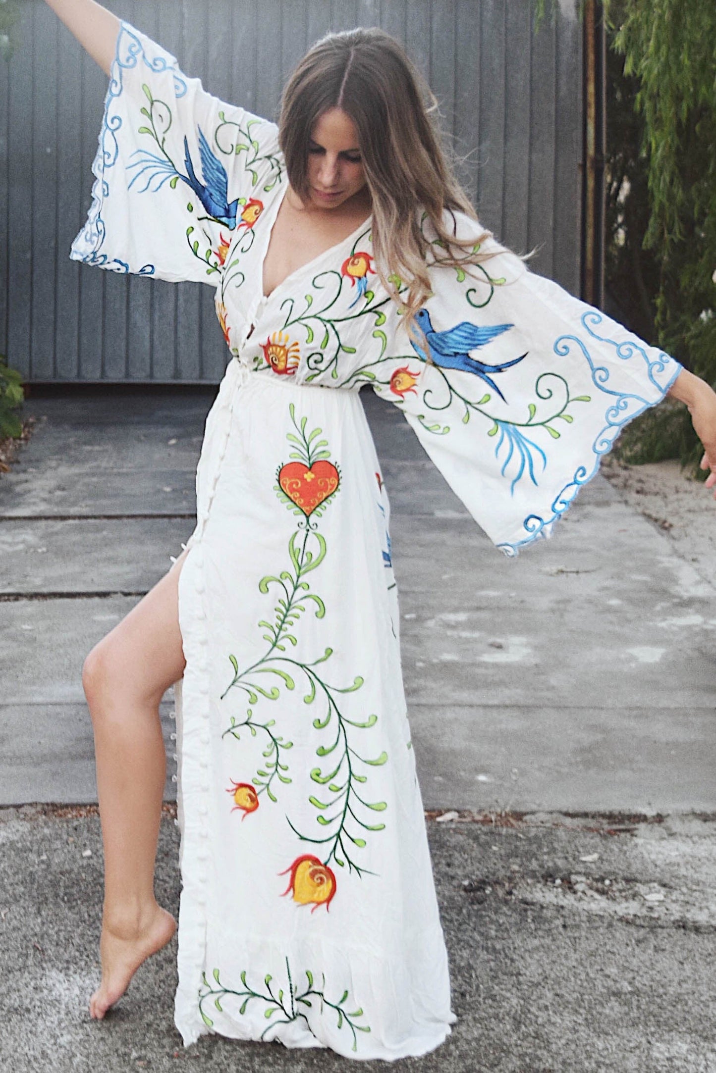 Lia Vintage Boho Maxi Kaftan