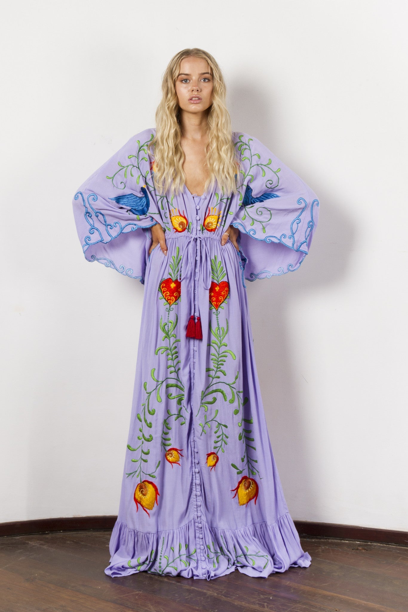 Lia Vintage Boho Maxi Kaftan