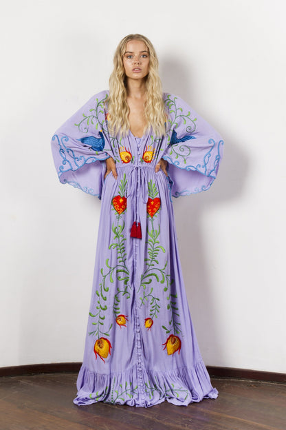 Lia Vintage Boho Maxi Kaftan
