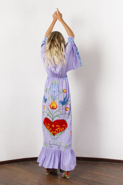 Lia Vintage Boho Maxi Kaftan