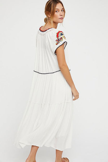 Tracy Embroidered Lace Kaftan