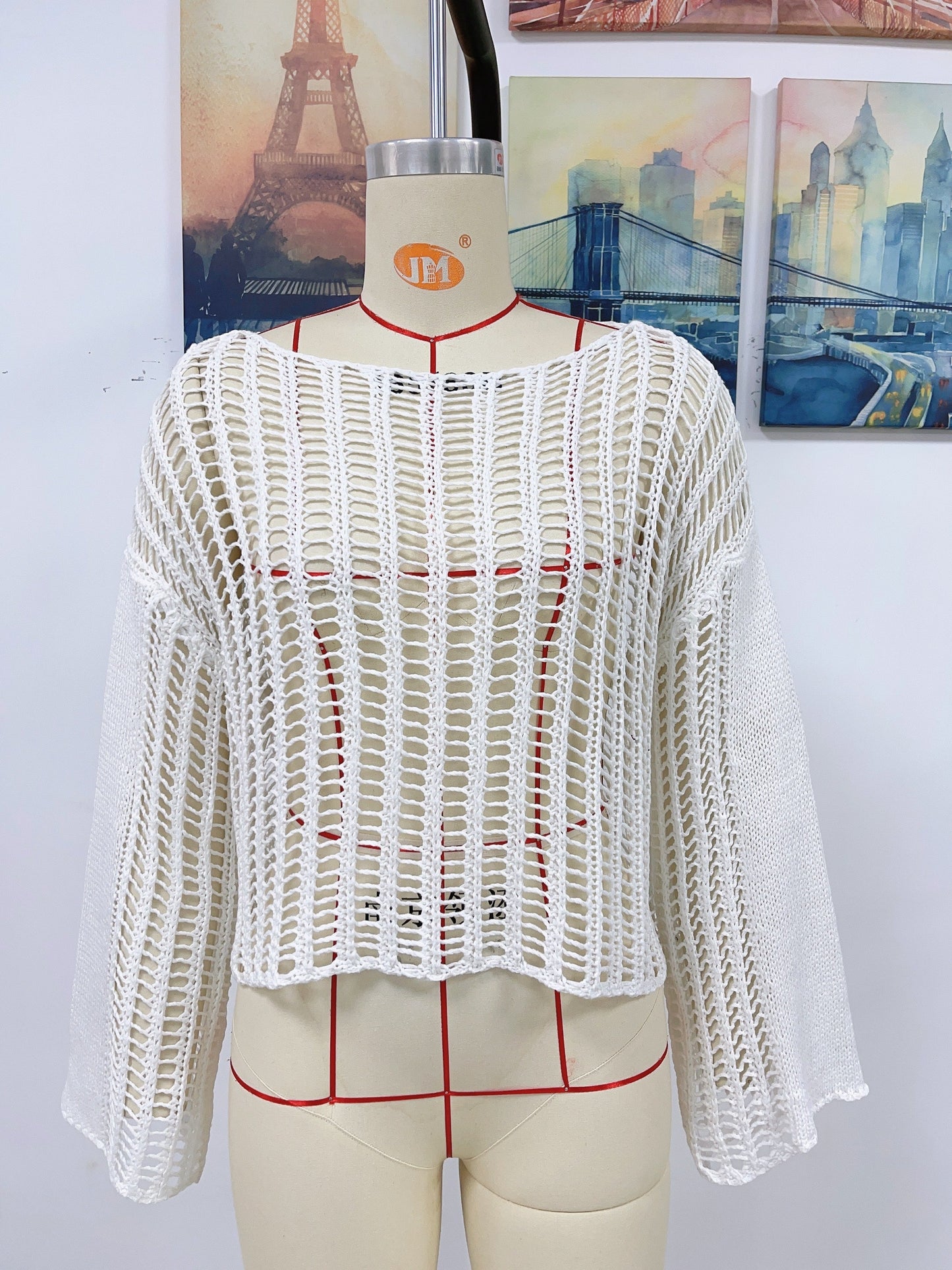 Hand Crochet Off Shoulder Top