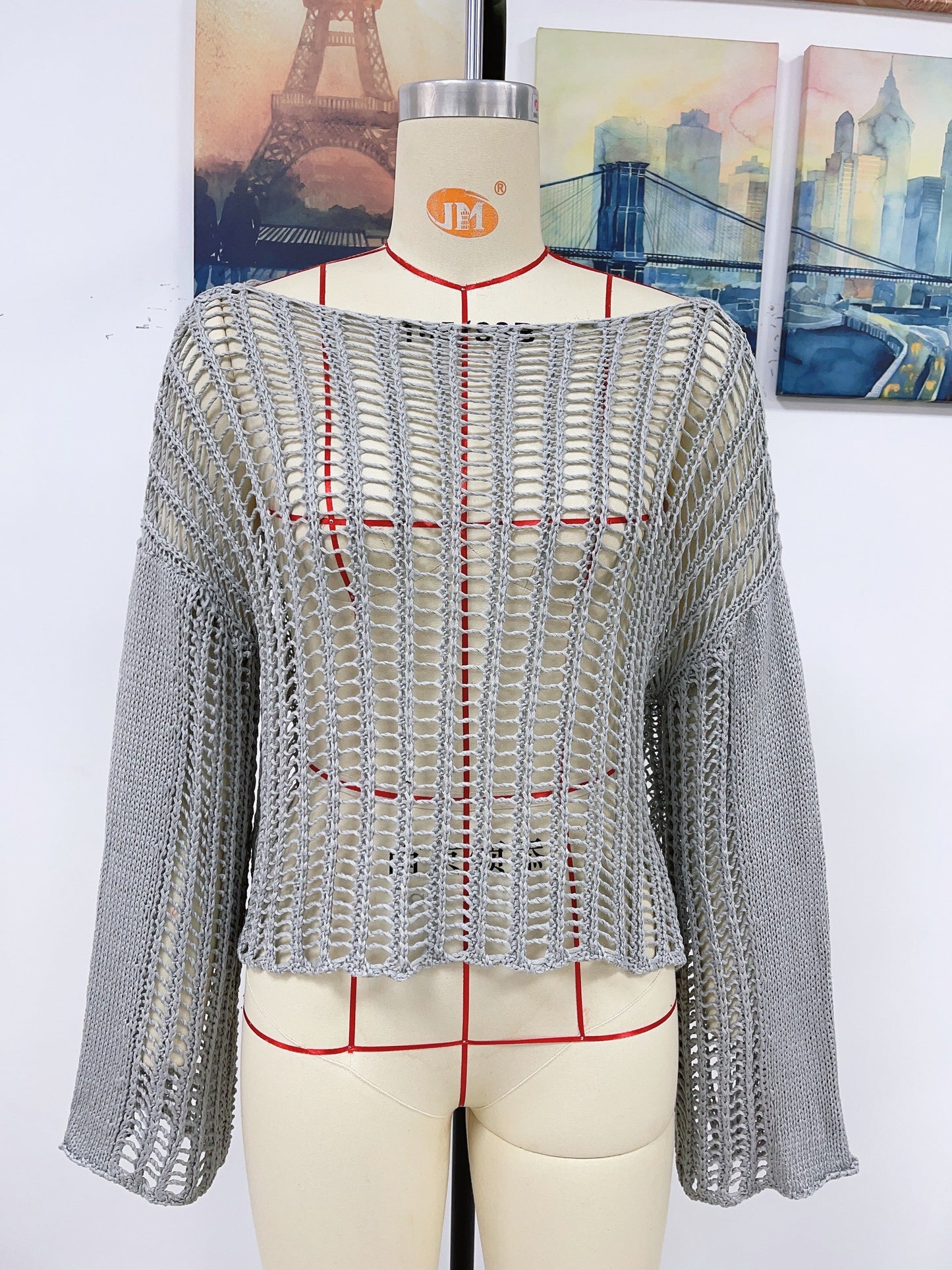 Hand Crochet Off Shoulder Top