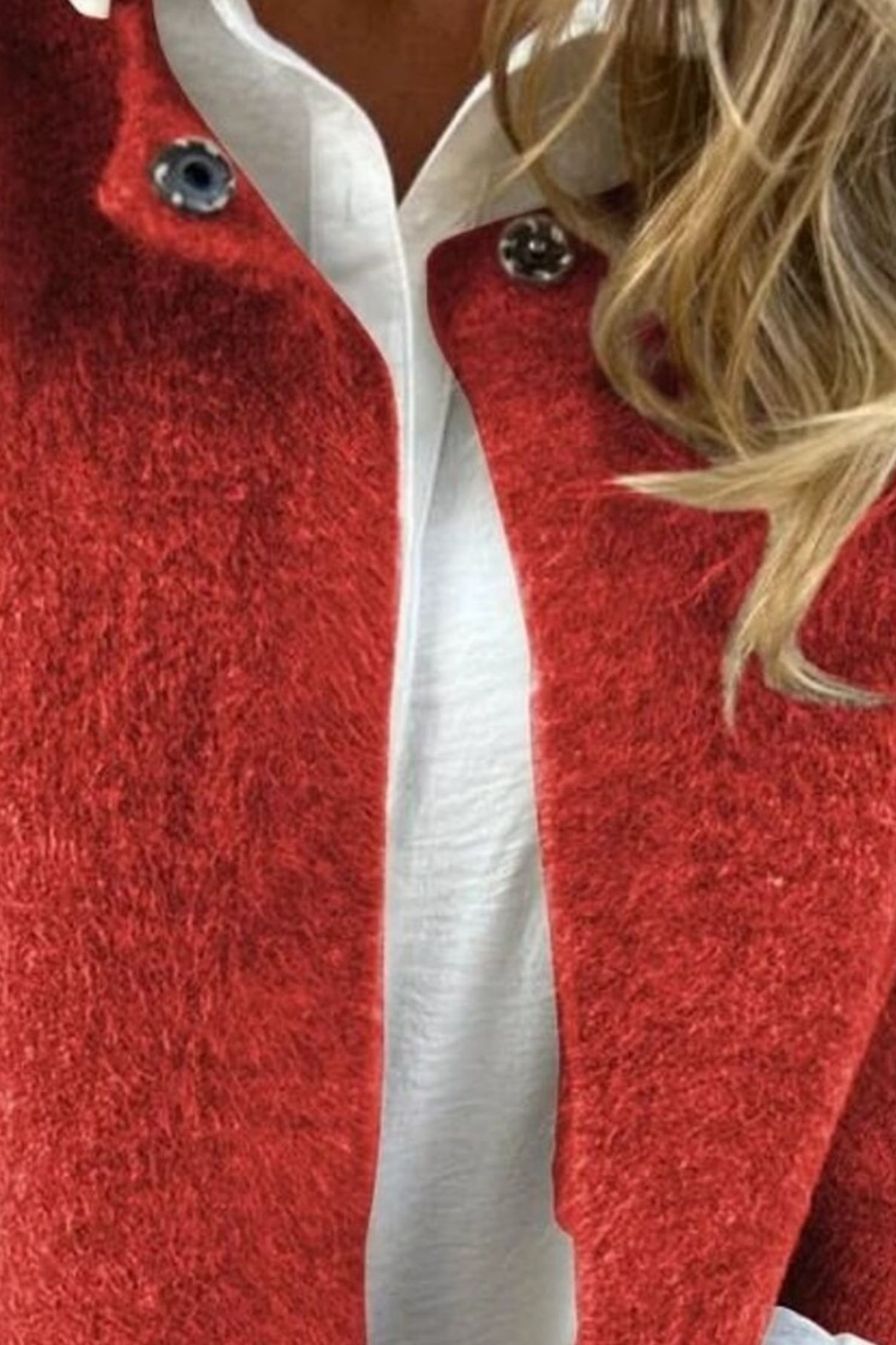 Full Size Solid Color Long Sleeve Outerwear Plus Size