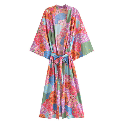 Barcelona Lace up Kimono Robe