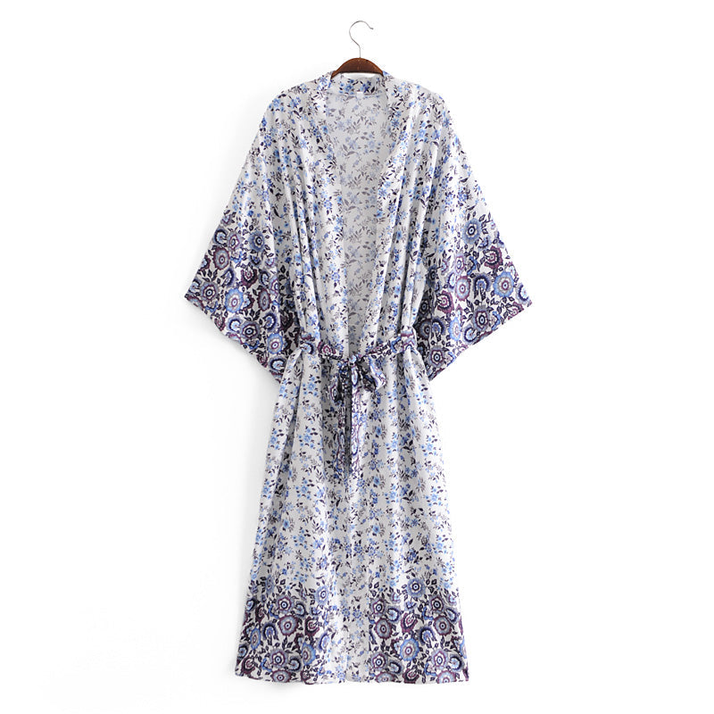 Cotton Blouse Kimono Cardigan