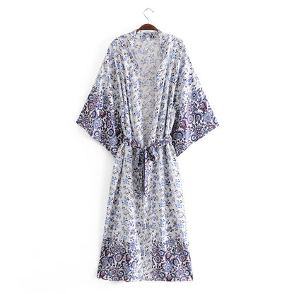 Cotton Blouse Kimono Cardigan