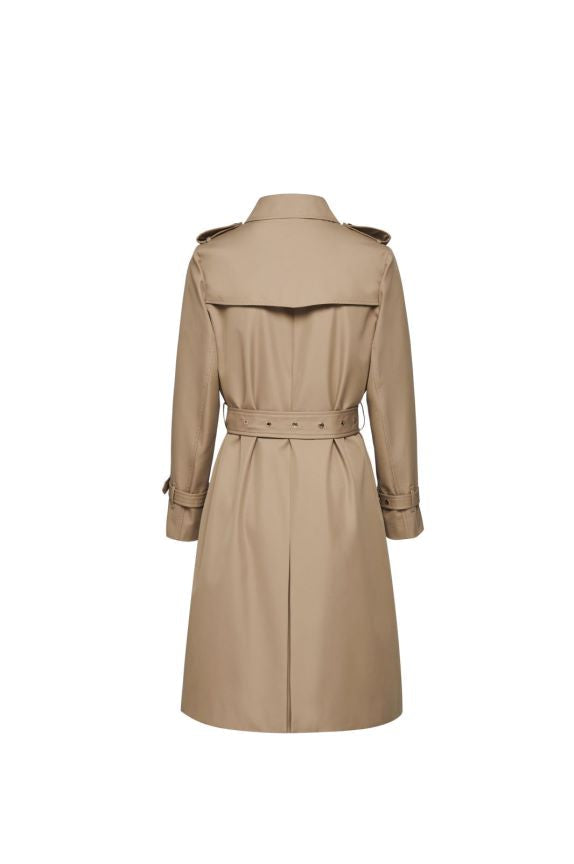 Khaki Slim Fit Trench Coat