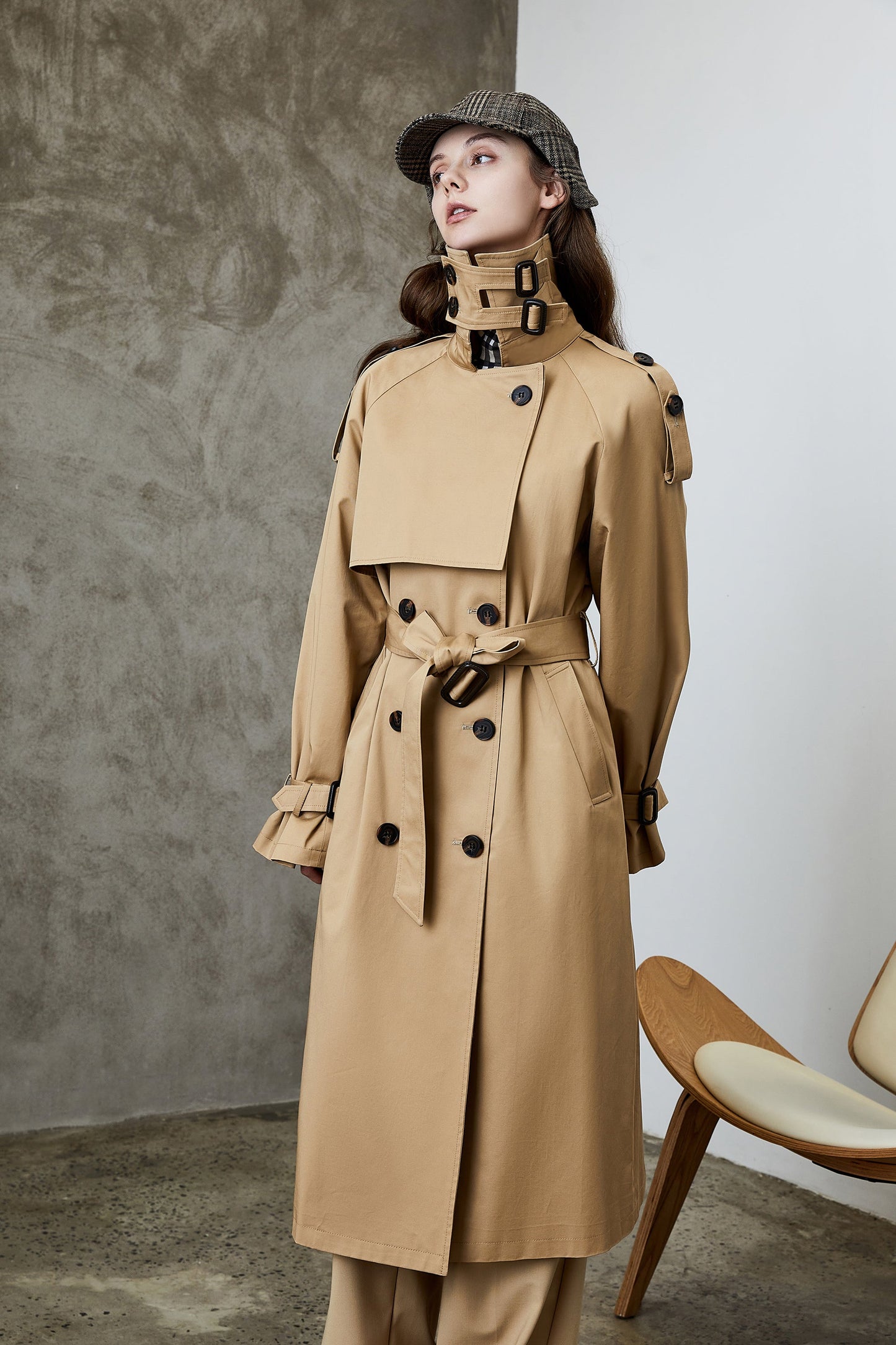 Overknee Slimming Trench Coat