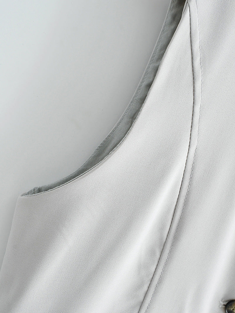 Solid Color Slim Fit Strap Vest