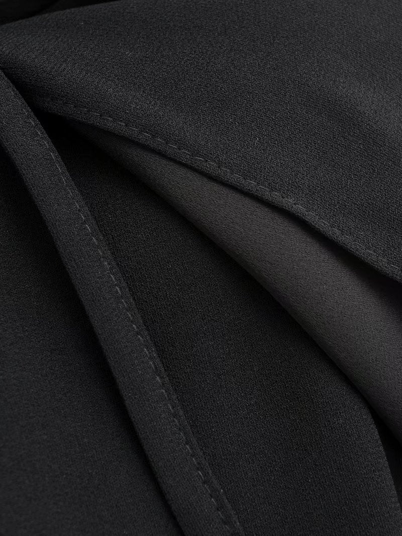 Black Sleeveless Casual Vest