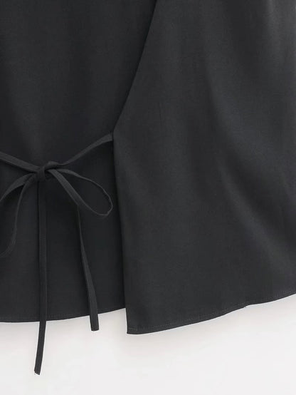 Black Sleeveless Casual Vest