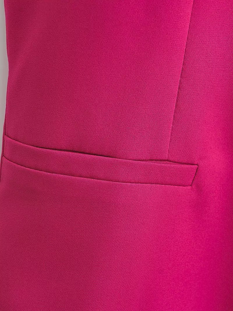 Red Linen Sleeveless Vest