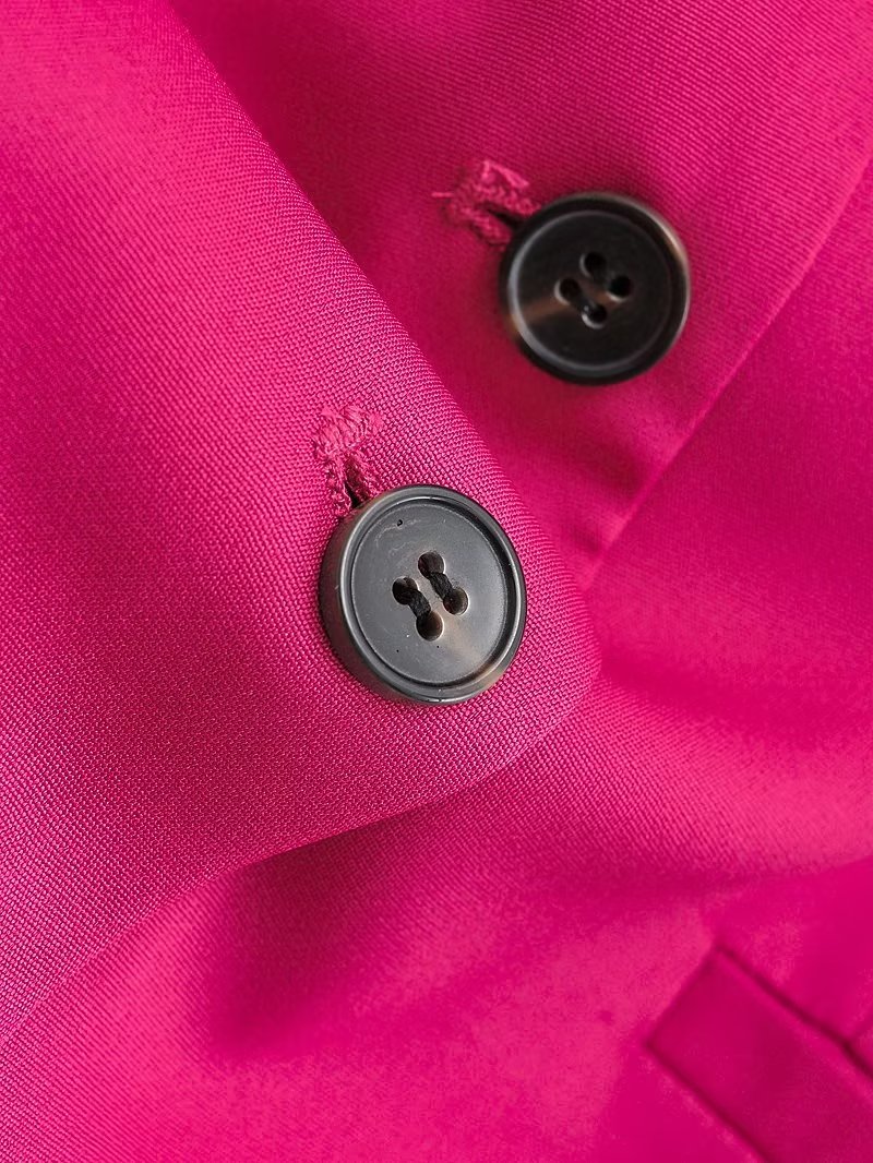 Red Linen Sleeveless Vest