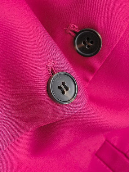 Red Linen Sleeveless Vest