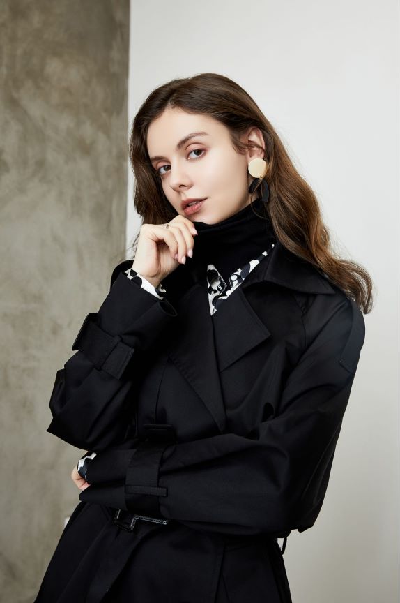 Khaki Trench Long Coat