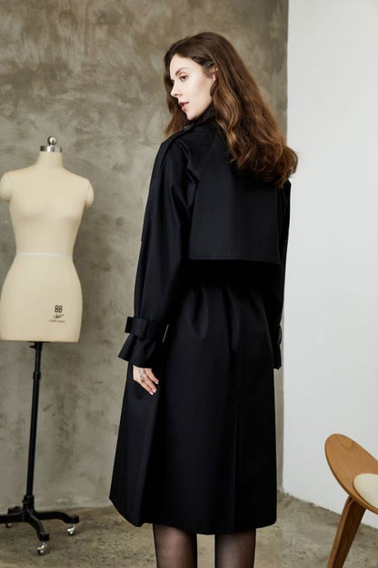 Khaki Trench Long Coat