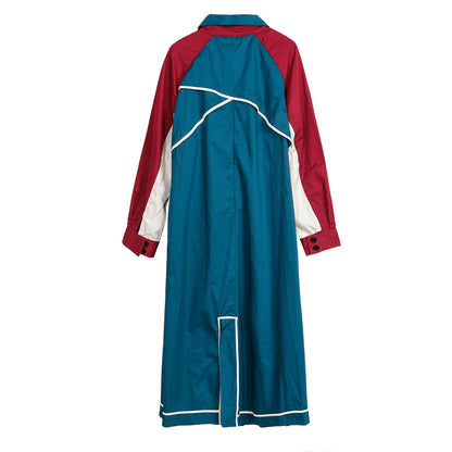 Color Matching Loose Trench Coat
