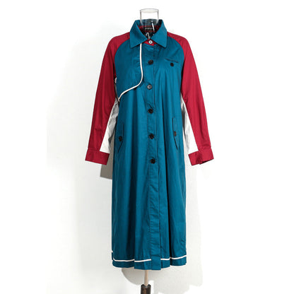 Color Matching Loose Trench Coat