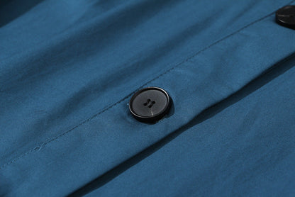 Color Matching Loose Trench Coat