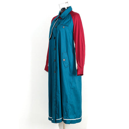 Color Matching Loose Trench Coat