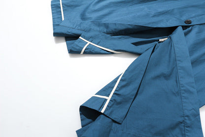 Color Matching Loose Trench Coat