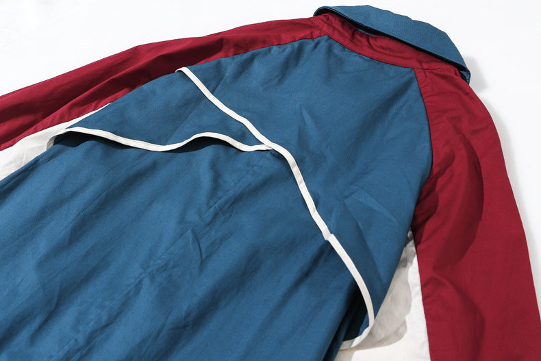 Color Matching Loose Trench Coat