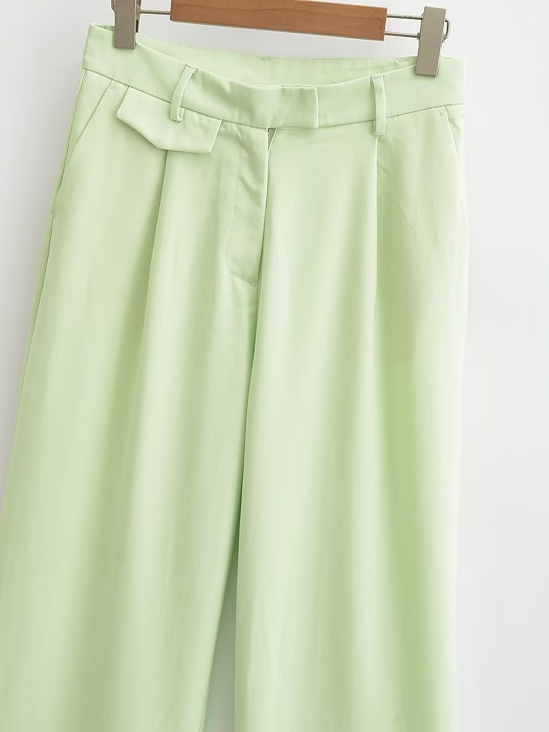 Sleeveless V neck Vest & Bottom Set