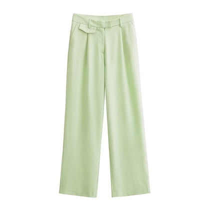 Sleeveless V neck Vest & Bottom Set