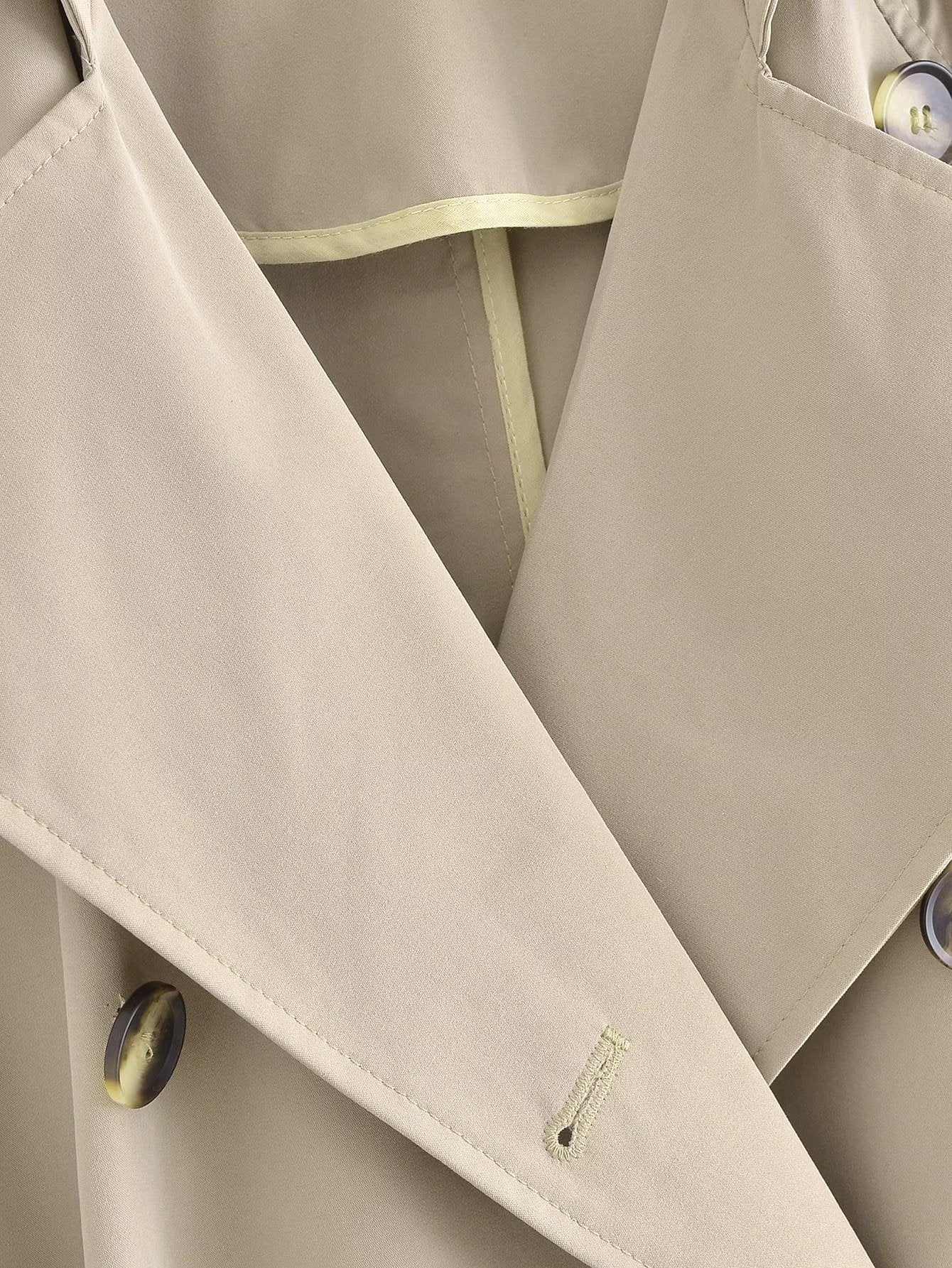 Double Breasted Loose Long Trench Coat