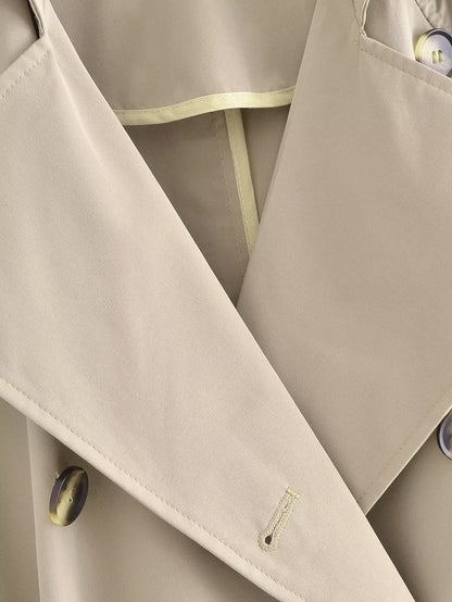 Double Breasted Loose Long Trench Coat