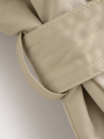 Double Breasted Loose Long Trench Coat