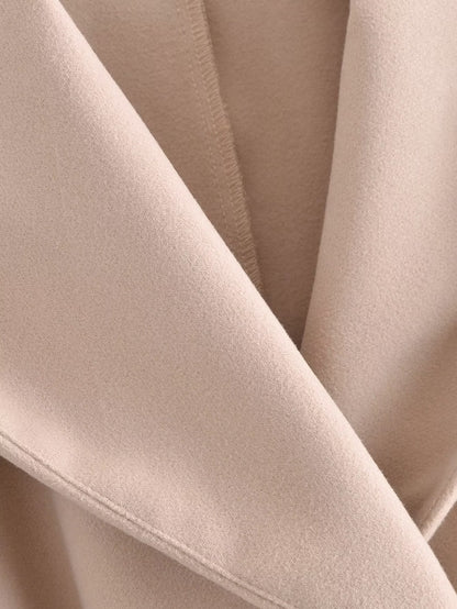 Belt Hooded Long Sleeve Trench Coat