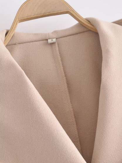 Belt Hooded Long Sleeve Trench Coat