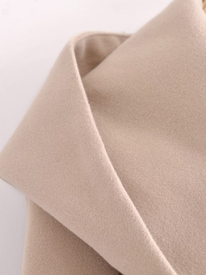 Belt Hooded Long Sleeve Trench Coat