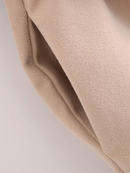 Belt Hooded Long Sleeve Trench Coat