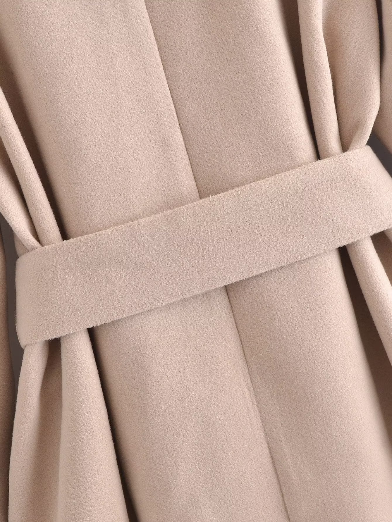 Belt Hooded Long Sleeve Trench Coat