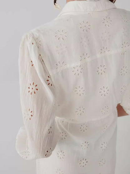 Carol Sexy Embroidered Kaftan Dress