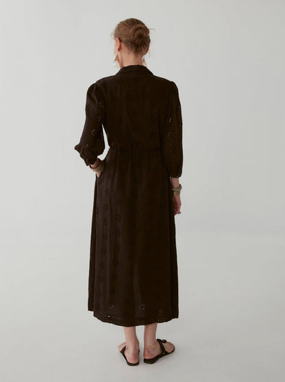 Carol Sexy Embroidered Kaftan Dress