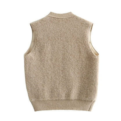 Quilted Patchwork Sleeveless Vest